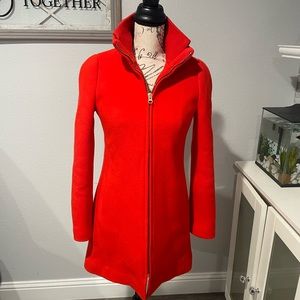 H crew Italian wool zip up coat perfect condition sz XXS